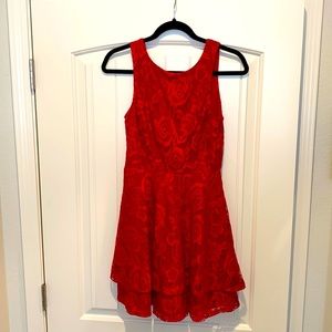 Beautiful red tea dress